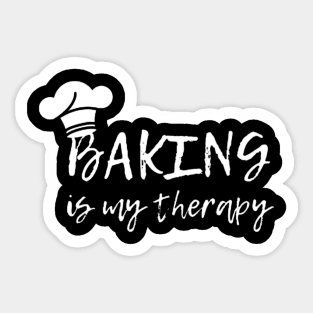 Baking Is My Therapy Sticker